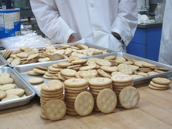 Crackers on Tray